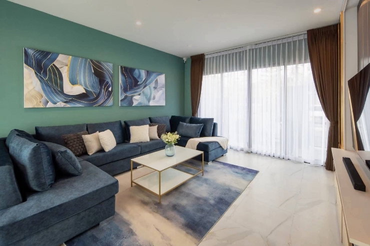 รูป ปล่อยเช่าพลูวิลล่า Modern Luxury Pool villa - PALM SPRINGS PRIVATO  ( บ้านตัวTop ของโครงการมีหลังเดียว ) ใกล้กาดฝรั่ง , โรงเรียนนานาติลานนา , สนามบิน - รูปที่ 3/23