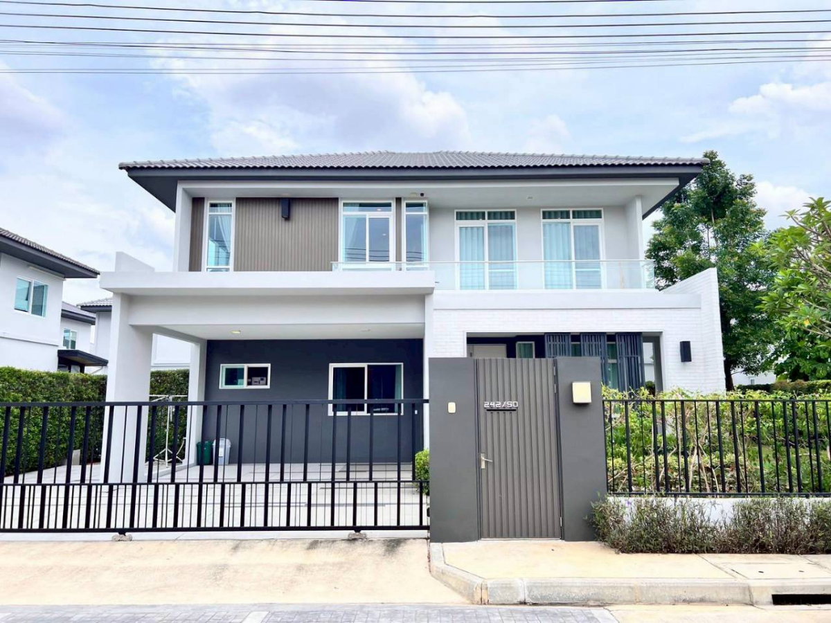 รูป ขายบ้านเดี่ยว 2 ชั้น หมู่บ้านมัณฑนา สันทราย ถนนเชียงใหม่ - ดอยสะเก็ด ใกล้ Meta mall Central festival - รูปที่ 1/12