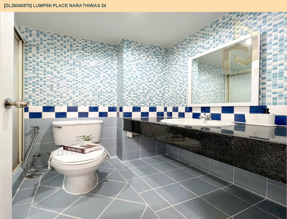 รูป DL26040570 ขายคอนโด ลุมพินี เพลส นราธิวาส 24 (Lumpini Place Narathiwas 24) ใกล้  พร้อมเข้าอยู่ โทรด่วน 0653619502 LineID @897iyzll - รูปที่ 8/11
