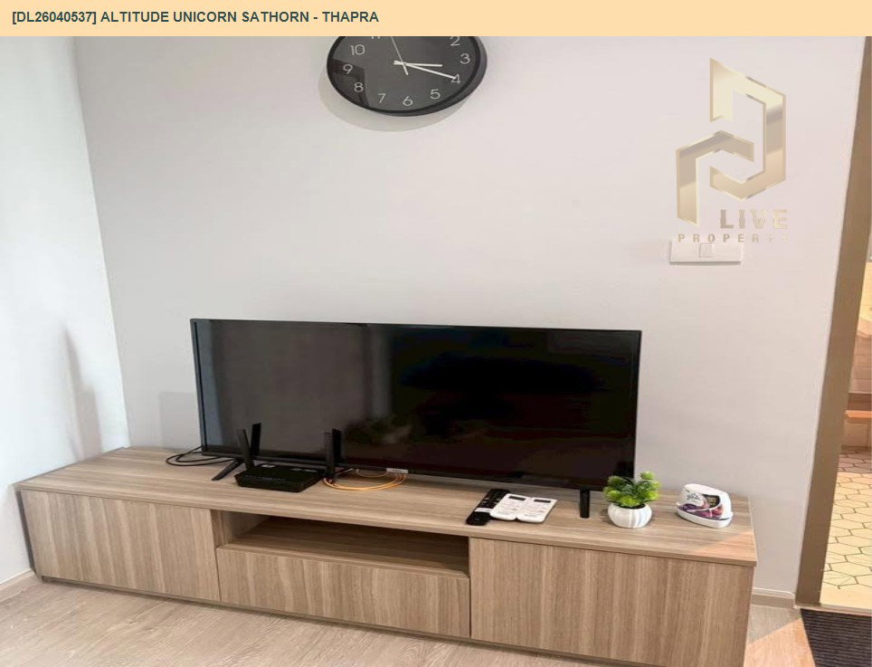 รูป DL26040537 ให้เช่าคอนโด อัลติจูด ยูนิคอร์น สาทร - ท่าพระ (Altitude Unicorn Sathorn - Thapra) ใกล้ BTS ตลาดพลู พร้อมเข้าอยู่ โทรด่วน 0800343450 LineID @655ebbvc - รูปที่ 9/13