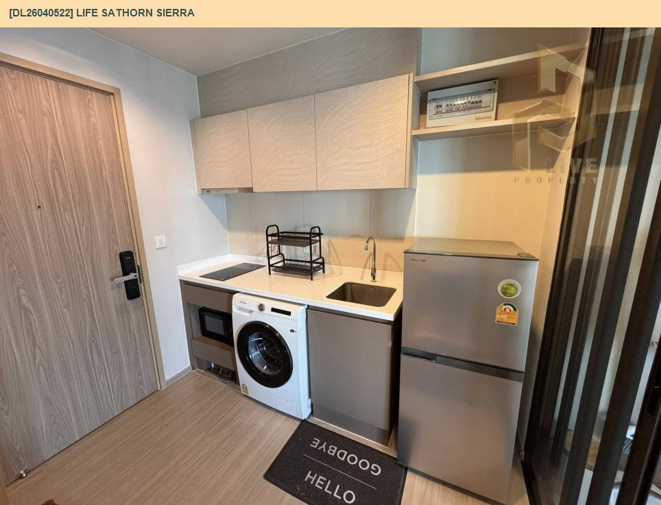 รูป DL26040522 ให้เช่าคอนโด ไลฟ์ สาทร เซียร์รา (Life Sathorn Sierra) ใกล้ BTS ตลาดพลู พร้อมเข้าอยู่ โทรด่วน 0653619502 LineID @897iyzll - รูปที่ 6/9