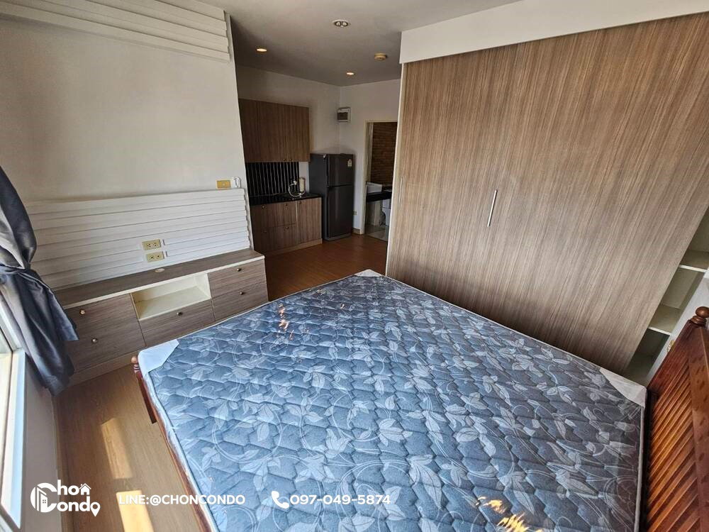 รูป The Room Condo บางแสน ชลบุรี ชั้น6 ใกล้ตลาดปาร์คอิน ----------แอร์ใหม่---------Tel/Line 097-049-5874 (FB:@Bangsaen4rent) - รูปที่ 11/12