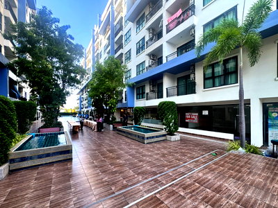 สำนักงาน ถนนเลียบทางรถไฟ : KT0014🏬ร้านค้า The Blue Residence สุขุมวิทพัทยา87 33.5ตรม แถมแอร์ 1เครื่อง