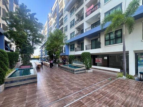 KT0014ðŽShop/Office at The Blue Residence, Sukhumvit Pattaya soi87, 33.5sqm Free 1 Air conditioner