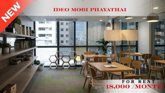รูปภาพ 🍀🍀Prime condo location 🚆ให้เช่า 📌 ไอดีโอ โมบิ พญาไท 🌸 (Line:@rent2022) พร้อมอยู่ ✨A04595