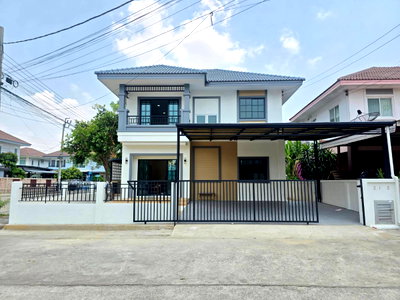 บ้านเดี่ยว กรุงเทพมหานคร : หมู่บ้านนนทวีวิลล์ 5 ถนนมิตรไมตรี 6/3-6/4 หนองจอก คู้ซ้าย บ้านเดี่ยว 2ชั้น ตกแต่งรีโนเวทใหม่ ทำเลดี ถนนกว้างมาก ต้นโครงการ