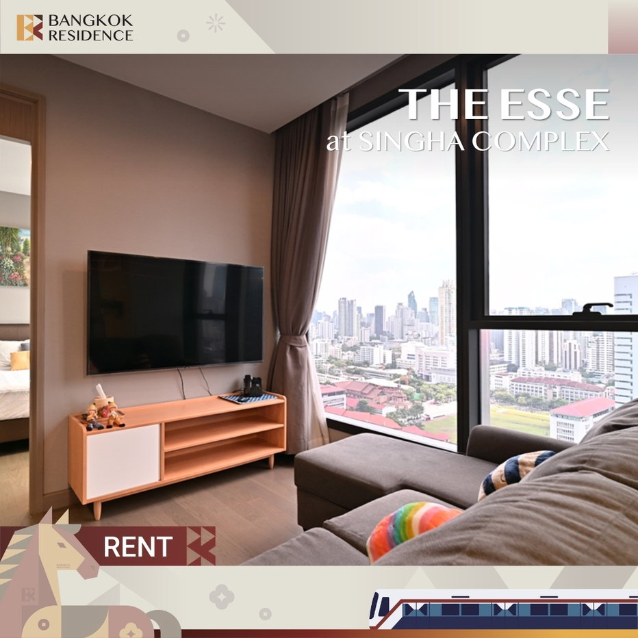รูป  เช่าคอนโด 💥 The Esse at Singha Complex ใกล้ MRT เพชรบุรี 1 นอน 48.72 sq.m. 40K ยูนิตสวย ราคาดี 💰  - รูปที่ 1/9