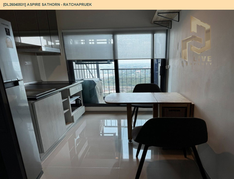 รูป DL26040531 ให้เช่าคอนโด แอสปาย สาทร - ราชพฤกษ์ (Aspire Sathorn - Ratchapruek) ใกล้ BTS บางหว้า พร้อมเข้าอยู่ โทรด่วน 0614453194 LineID @162cjixi - รูปที่ 4/6