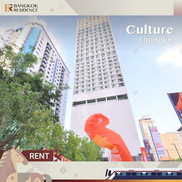  Condo for rent 🌟 Fully furnished beautiful unit at Culture Thonglor, near BTS Thonglo, 1BR 38 sq.m., 33k 