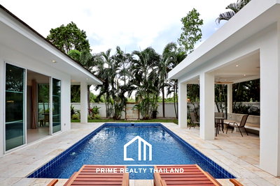 บ้านเดี่ยว ม.ราชภัฏสวนดุสิต หัวหิน : พูลวิลล่ามือสองสุดหรู 3 ห้องนอน พร้อมสระว่ายน้ำส่วนตัว ในโครงการเงียบสงบ