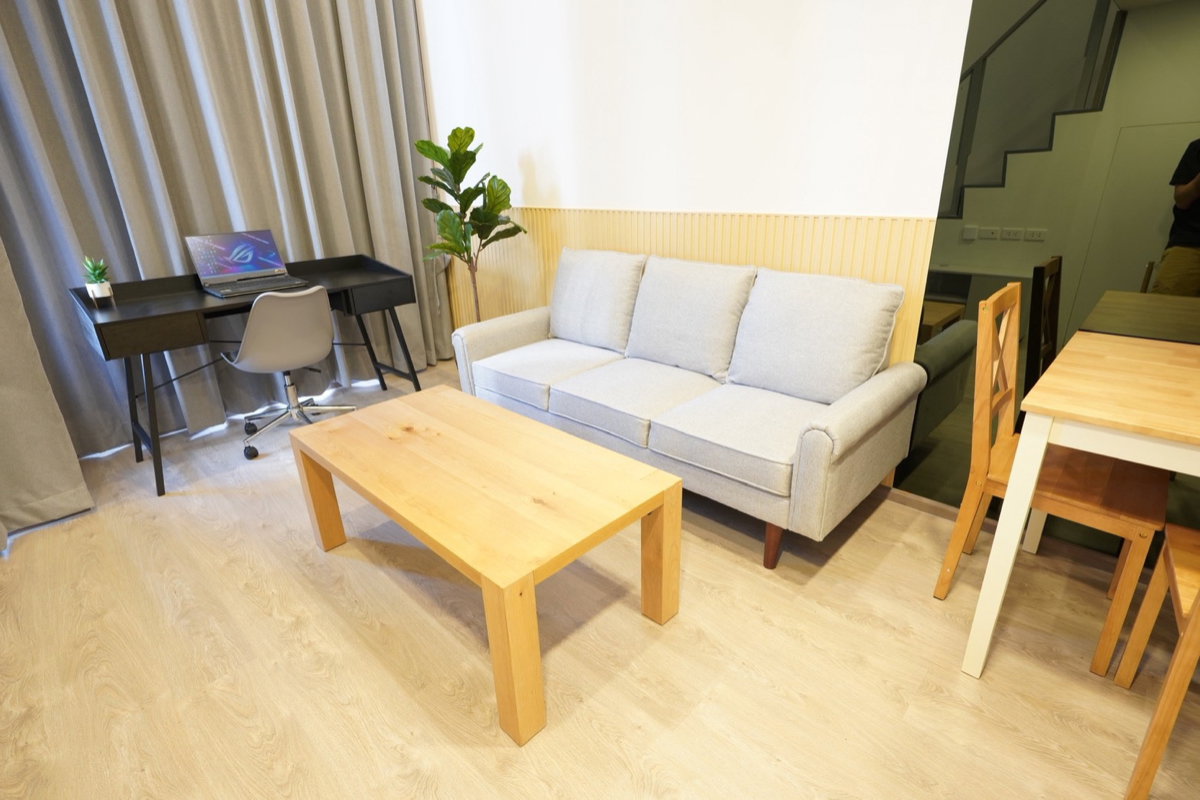 รูป ให้เช่า ห้องสวย 🔥🔥" 𝐒𝐨𝐡𝐨 𝐁𝐚𝐧𝐠𝐤𝐨𝐤 𝐑𝐚𝐭𝐜𝐡𝐚𝐝𝐚 "🔥🔥 Duplex (2 ชั้น) 1 ห้องนอน 1 ห้องน้ำ , ใกล้ MRT-ห้วยขวาง [260346] - รูปที่ 2/15