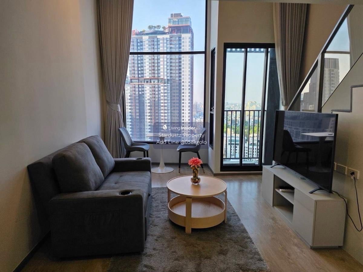 รูป SOHO Bangkok Ratchada 1 ห้องนอน Duplex 38 ตร.ม.  ชั้น 19 ใกล้ MRT ห้วยขวาง 200 เมตร Free wifi 🔥 - รูปที่ 1/27