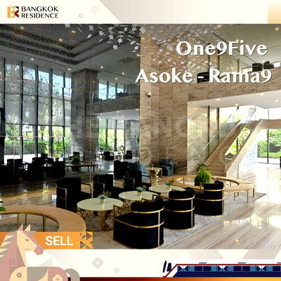 Condos for sale : Condo for sale 🌃 High-floor beautiful unit with open view 💫 One9Five Asoke – Rama 9 near MRT Rama 9