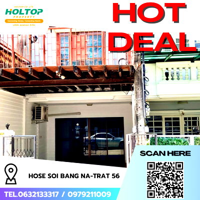 เช่าทาวน์โฮม กรุงเทพมหานคร : #R9843 🎉 170469 ให้เช่าบ้าน Soi Bang Na-Trat 56