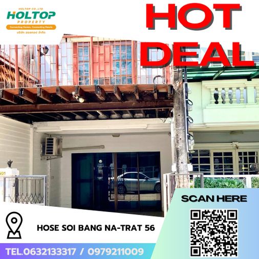 2-bed townhouse for rent, 18 sq wah, Bang Na