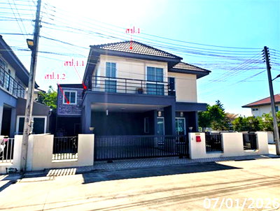 บ้านเดี่ยว ชลบุรี : บ้านเดี่ยว 57.6 ตร.วา บูรพา เมาน์เท่น บ้านบึง ชลบุรี 4.3M