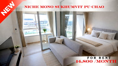 Condos for rent : 💝 Fully Furnished Unit For Rent 📌 Niche Mono Sukhumvit – Pu Chao  (Line: @rent2022) | Near BTS Pu Chao  ✨ Ready to move in! ✨ 📌 Ref Code: A11185