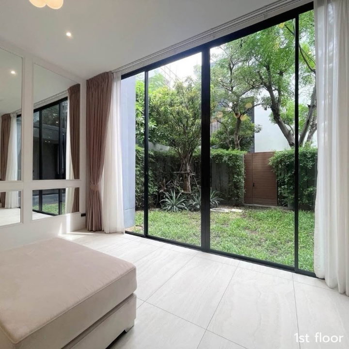 รูป P0657/ให้เช่า BuGaan Krungthep Kreetha บ้านเดี่ยวระดับ Luxury 3 ชั้น หลังมุม วิวสระว่ายน้ำ พร้อมลิฟต์ส่วนตัว - รูปที่ 6/30