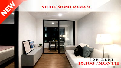 Condos for rent : 💝 Fully Furnished Unit For Rent 📌 Niche Mono Rama 9 (Line: @rent2022) | Near MRT Thailand Cultural Centre  ✨ Ready to move in! ✨ 📌 Ref Code: A11180