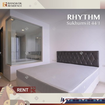  Condo for rent 💛 Rhythm Sukhumvit 44/1, ready to move in, near BTS Phra Khanong, 25K 1Br 45 sq.m. 