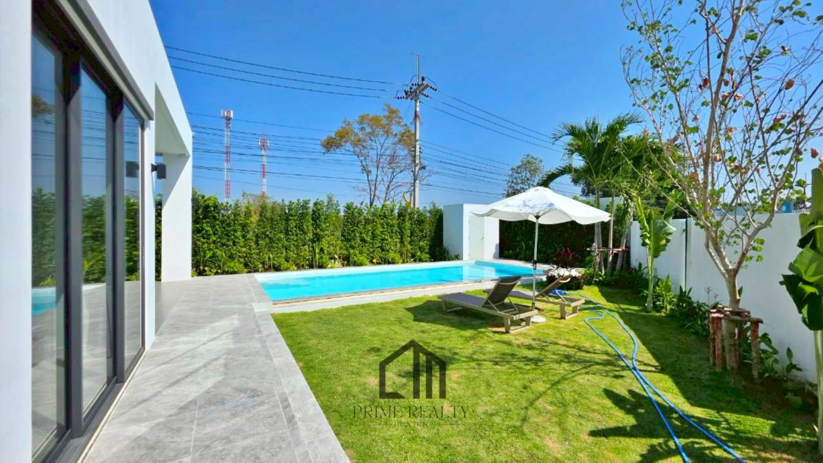 รูป วิลล่าสไตล์โมเดิร์นพร้อมสระว่ายน้ำส่วนตัว ในหัวหิน - รูปที่ 3/15