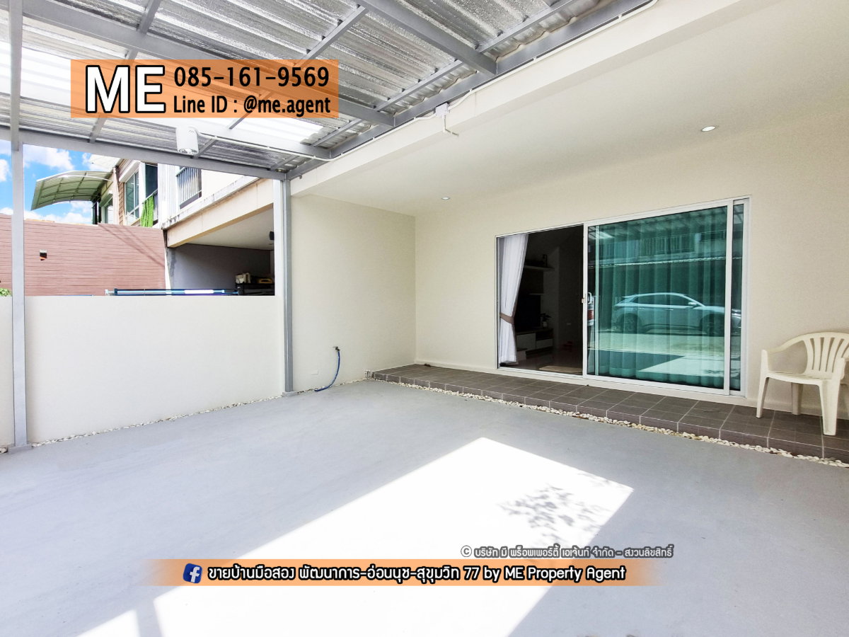รูป ขายพร้อมคนเช่า ทาวน์เฮ้าส์ 2 ชั้น Villette Lite พัฒนาการ 38  ใกล้สวนและสระว่ายน้ำ พร้อมเข้าอยู่  โทร 064-954-9619 (TF59-19) - รูปที่ 3/23