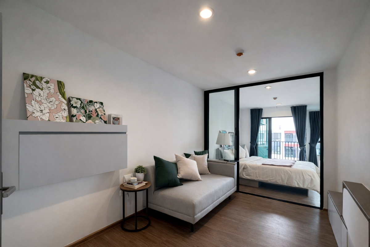 รูป 🍀🍀  Fully Furnished 💝ให้เช่า📌 นิช โมโน พระราม 9(Line:@rent2022)MRT ศูนย์วัฒนธรรมแห่งประเทศไทย✨พร้อมเข้าอยู่  ✨ A11179 - รูปที่ 8/12