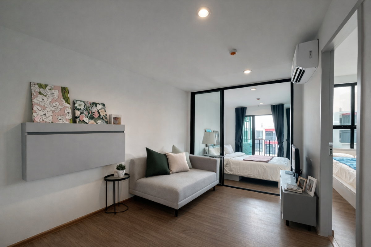 รูป 🍀🍀  Fully Furnished 💝ให้เช่า📌 นิช โมโน พระราม 9(Line:@rent2022)MRT ศูนย์วัฒนธรรมแห่งประเทศไทย✨พร้อมเข้าอยู่  ✨ A11179 - รูปที่ 7/12