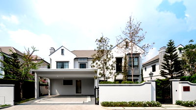 Houses for rent : P0659/For rent Nantawan Rama 9 - New Krungthep Kreetha, luxury corner house. modern decoration Ready to move in