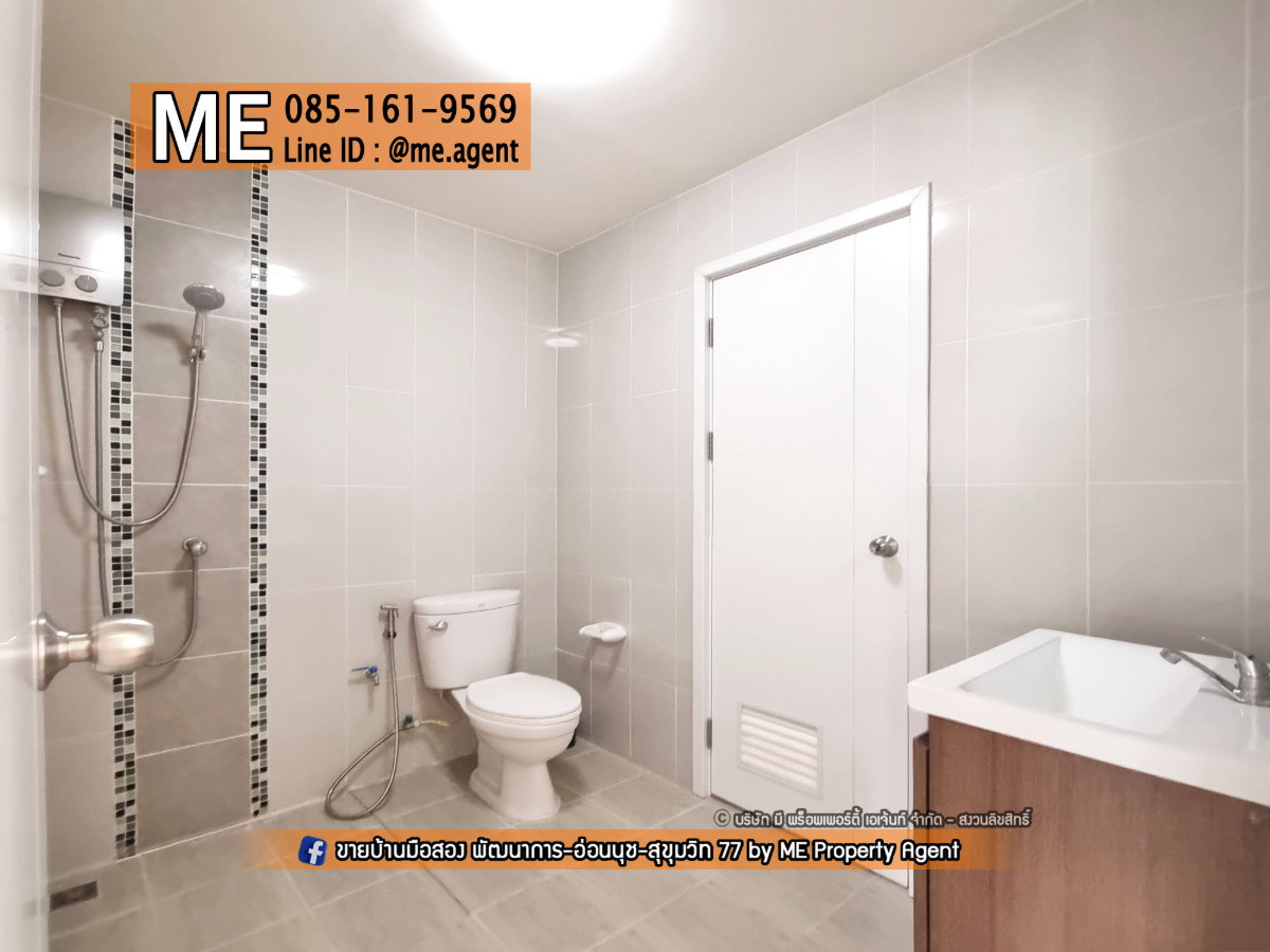 รูป ขายพร้อมคนเช่า ทาวน์เฮ้าส์ 2 ชั้น Villette Lite พัฒนาการ 38  ใกล้สวนและสระว่ายน้ำ พร้อมเข้าอยู่  โทร 064-954-9619 (TF59-19) - รูปที่ 20/23