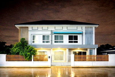 เช่าบ้านเดี่ยว สมุทรปราการ : ประชาอุทิศ90 บ้านคลองสวน 800 ม. โลตัส ประชาสามัคคี 3 นอน 2 น้ำ 35 ตร.ว. 140 ตร.ม. บ้านแฝด 2 ชั้น