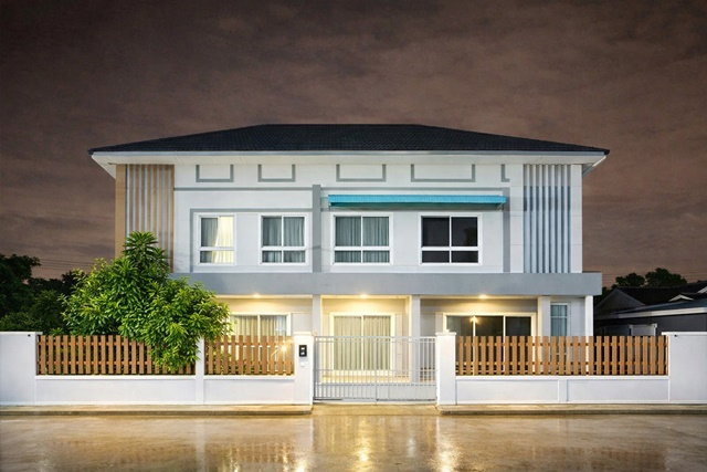 รูป ประชาอุทิศ90 บ้านคลองสวน 800 ม. โลตัส ประชาสามัคคี 3 นอน 2 น้ำ 35 ตร.ว. 140 ตร.ม. บ้านแฝด 2 ชั้น - รูปที่ 1/8