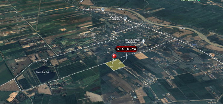 รูป ขายที่ดินเปล่า ผังสีชมพู พื้นที่ 18 ไร่เศษ ต.ริมกก อ.เมือง จ.เชียงราย - รูปที่ 18/18