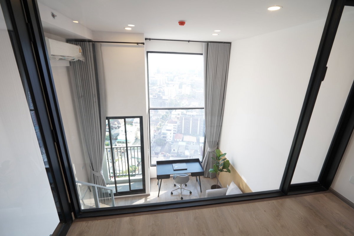 รูป ให้เช่า ห้องสวย 🔥🔥" 𝐒𝐨𝐡𝐨 𝐁𝐚𝐧𝐠𝐤𝐨𝐤 𝐑𝐚𝐭𝐜𝐡𝐚𝐝𝐚 "🔥🔥 Duplex (2 ชั้น) 1 ห้องนอน 1 ห้องน้ำ , ใกล้ MRT-ห้วยขวาง [260346] - รูปที่ 9/15