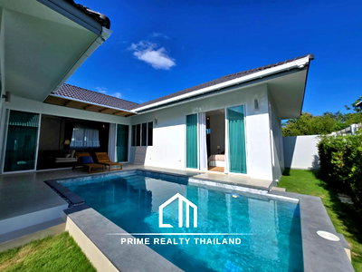 บ้านเดี่ยว ม.ราชภัฏสวนดุสิต หัวหิน : บ้านพูลวิลล่าทันสมัย ใกล้แบล็คเมาน์เทน – หนองขอน หัวหิน