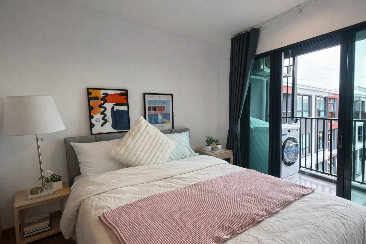 รูป 🍀🍀  Fully Furnished 💝ให้เช่า📌 นิช โมโน พระราม 9(Line:@rent2022)MRT ศูนย์วัฒนธรรมแห่งประเทศไทย✨พร้อมเข้าอยู่  ✨ A11179 - รูปที่ 2/12