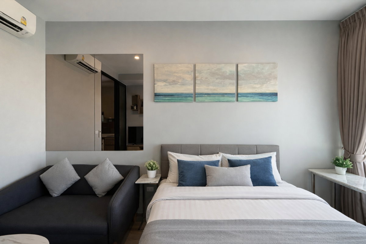รูป 🍀🍀🍀Prime condo Location 🚆ให้เช่า📍 ไนท์บริดจ์ ไพร์ม อ่อนนุช (Line:@rent2022) พร้อมเข้าอยู่ ✨ A11157 - รูปที่ 2/7