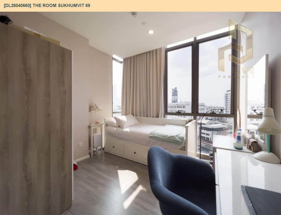 รูป DL26040660 ให้เช่าคอนโด เดอะ รูม สุขุมวิท 69 (The Room Sukhumvit 69) ใกล้ BTS พระโขนง พร้อมเข้าอยู่ โทรด่วน 0614453194 LineID @162cjixi - รูปที่ 4/12
