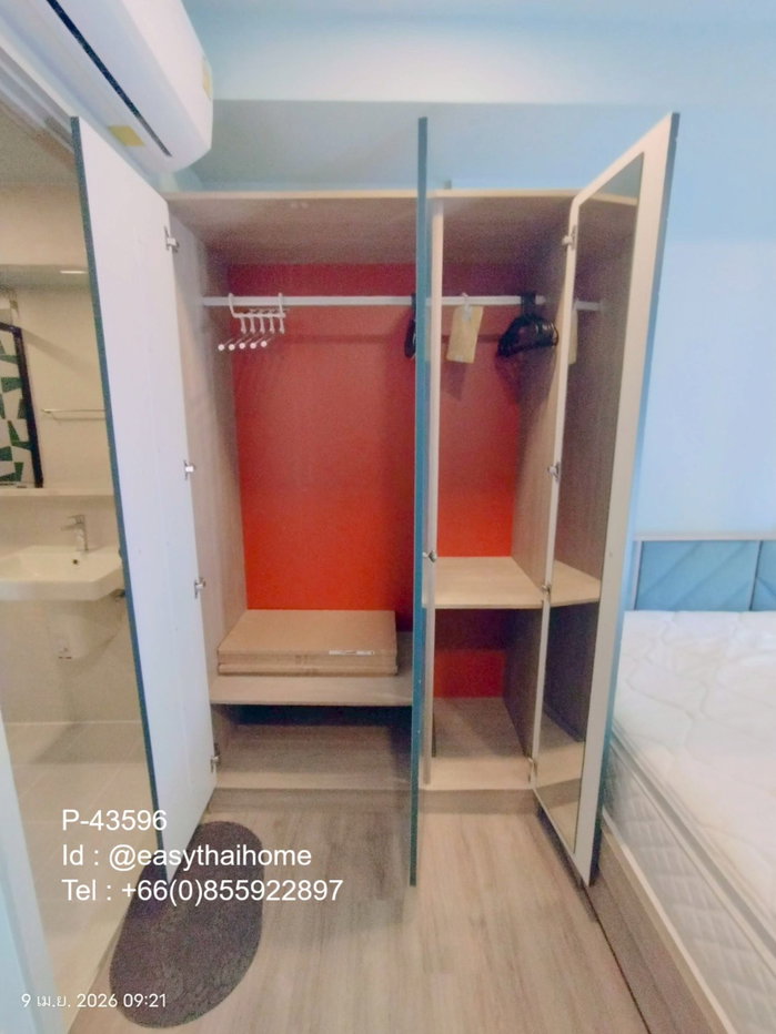รูป P-43596 คอนโดหรู เดอะ เบส สุขุมวิท 50 ใกล้ BTS อ่อนนุช! ห้องสตูดิโอวิวสวน 13,000/เดือน | Line Id: @easythaihome | 085-592-2897 - รูปที่ 13/16
