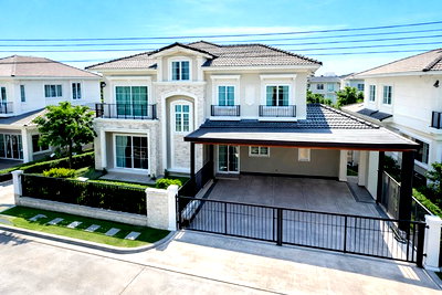 เช่าบ้านเดี่ยว กรุงเทพมหานคร : บ้านเดี่ยวหรูหรา นวมินทร์ เดอะมอลล์บางกะปิ 3 กม. คฤหาสน์เฟอร์ครบ 2ชั้น 4นอน ลดค่าเช่า 50% 4น้ำ ใกล้ แฟชั่นไอส์แลนด์ 50 ตร.ว. 200 ตร.ม.