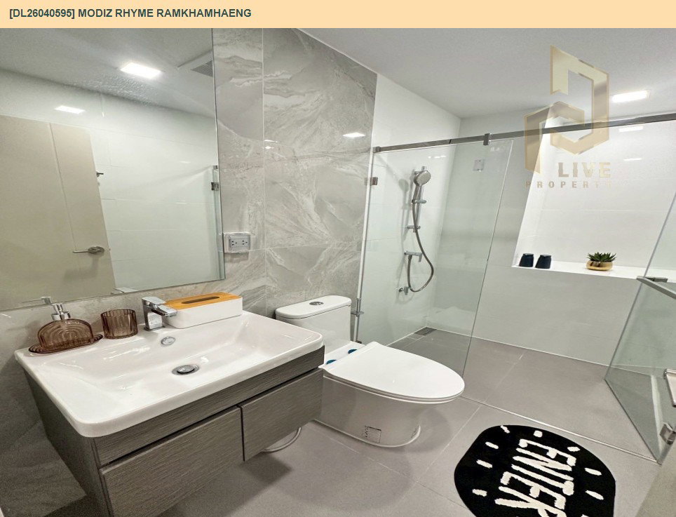 รูป DL26040595 ให้เช่าคอนโด โมดิซ ไรห์ม รามคำแหง (Modiz Rhyme Ramkhamhaeng) ใกล้ MRT รามคำแหง พร้อมเข้าอยู่ โทรด่วน 0800343450 LineID @655ebbvc - รูปที่ 7/9