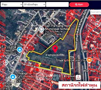 ที่ดิน ห้างริมปิงซุปเปอร์มาร์เก็ต : ที่ดินสำหรับปล่อยขาย 94,032 ตารางเมตร แถว ใน ช้างเผือก (ID 2639062)