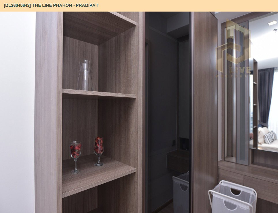 รูป DL26040642 ให้เช่าคอนโด เดอะ ไลน์ พหล - ประดิพัทธ์ (THE LINE Phahon - Pradipat) ใกล้ BTS สะพานควาย พร้อมเข้าอยู่ โทรด่วน 0656133286 LineID @534wlwof - รูปที่ 8/12