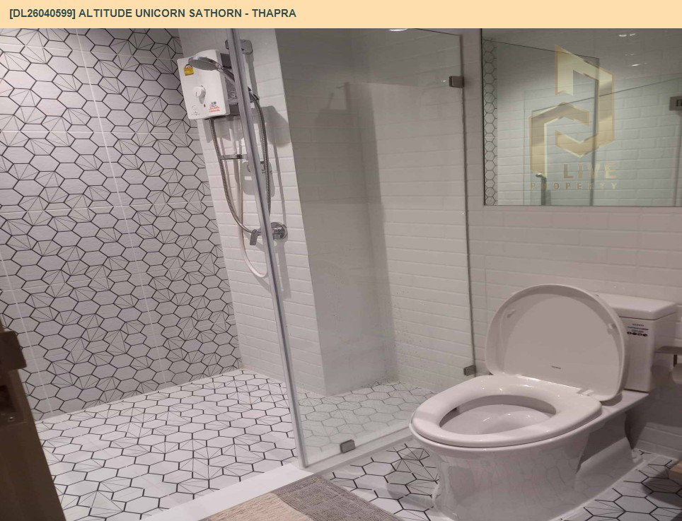 รูป DL26040599 ให้เช่าคอนโด อัลติจูด ยูนิคอร์น สาทร - ท่าพระ (Altitude Unicorn Sathorn - Thapra) ใกล้ BTS ตลาดพลู พร้อมเข้าอยู่ โทรด่วน 0653619502 LineID @897iyzll - รูปที่ 6/6