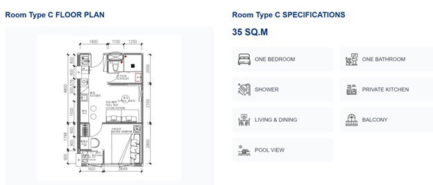 รูป คอนโด 1 ห้องนอน 35 ตรม. ตกแต่งพร้อมเข้าอยู่ คอนโดคาพรี เรสซิเด้น บางเทา ภูเก็ต - Foreign Freehold - รูปที่ 12/12