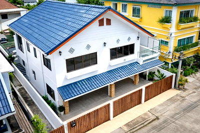 เช่าบ้านเดี่ยว บุญถาวร เกษตรนวมินทร์ : นวมินทร์ซิตี้อเวนิว 900 ม. คฤหาสน์ใหญ่ถูกที่สุดในโลกให้เช่า 2 ชั้น 6นอน เสนานิคม 3 น้ำ ใกล้ตลาดหัวมุม 700 ม. 50 ตร.วา. 230 ตร.ม.