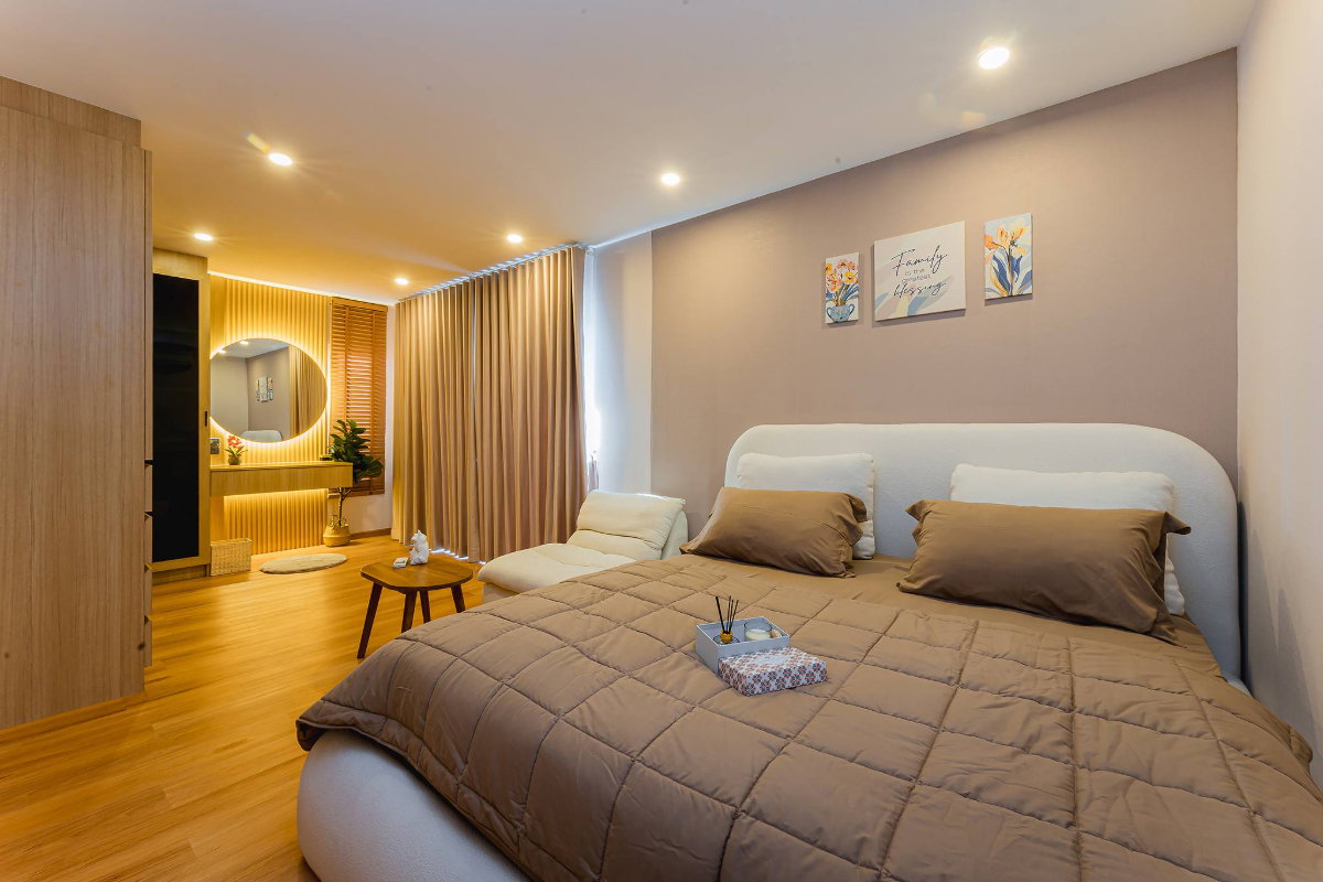 รูป บ้าน 2 ชั้น Minimal cozy style 3 ห้องนอน 2 ห้องน้ำ ที่ดิน 58 ตรว. (แปลงหัวมุม) พร้อมสระว่ายน้ำ ขนาดกําลังพอดี 40 ตรม. พร้อมอยู่ - รูปที่ 18/35