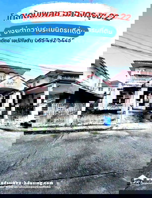 บ้านเดี่ยว ม.กรุงเทพสุวรรณภูมิ : ขาย ที่ดิน 50.6 ตร.วา พร้อมบ้านเดี่ยว 2 ชั้น ม.โกลเด้นเพลซ ฉลองกรุงซ.22 ใกล้สามแยกเจ้าคุณทหาร เขตลาดกระบัง ใกล้สนามบินสุวรรณภุมิ ขายถูก