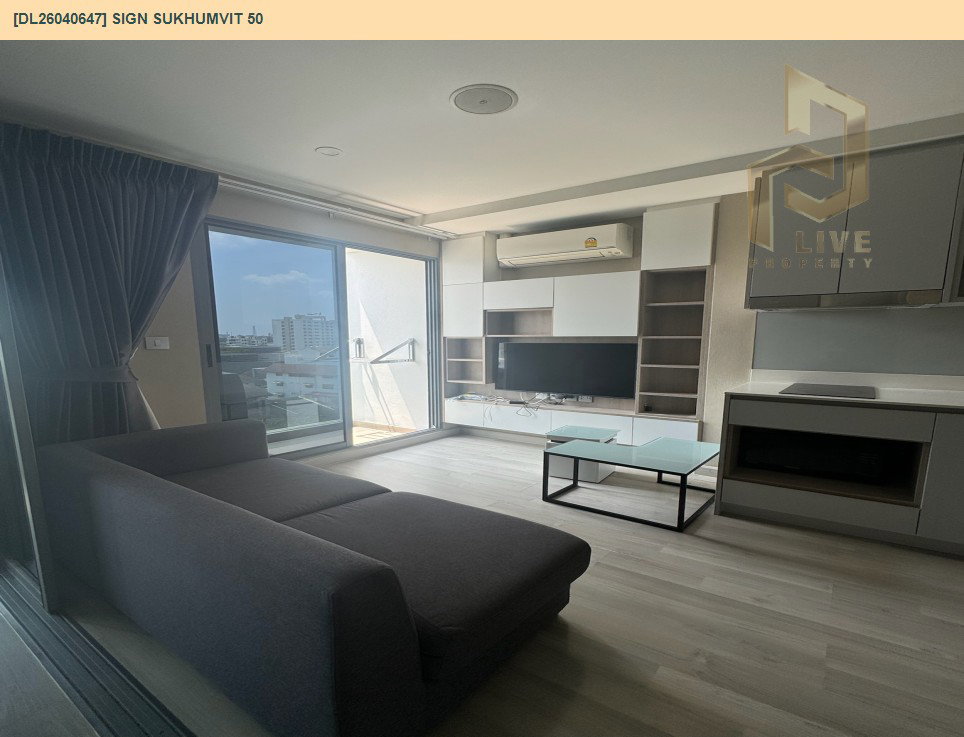 รูป DL26040647 ให้เช่าคอนโด ซายน์ สุขุมวิท 50 (SIGN Sukhumvit 50) ใกล้ BTS อ่อนนุช พร้อมเข้าอยู่ โทรด่วน 0800343450 LineID @655ebbvc - รูปที่ 4/8