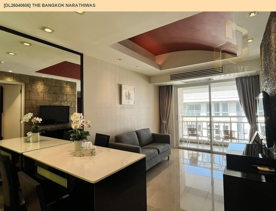 รูป DL26040606 ให้เช่าคอนโด เดอะ แบงค็อก นราธิวาส (The Bangkok Narathiwas) ใกล้ BTS สุรศักดิ์ พร้อมเข้าอยู่ โทรด่วน 0653619502 LineID @897iyzll - รูปที่ 2/14